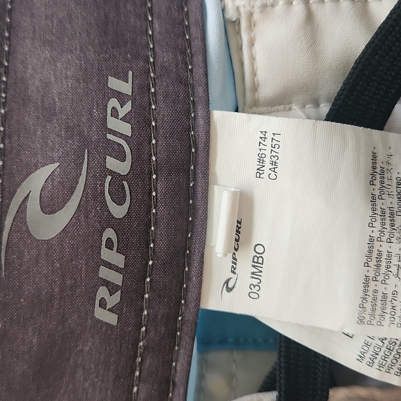 Rip Curl Blue and Orange Board Shorts Gradient Design - Picture 4 of 5